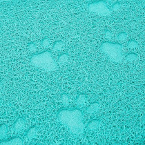 M-PETS Footprint Cat Litter Soft Mat, Green