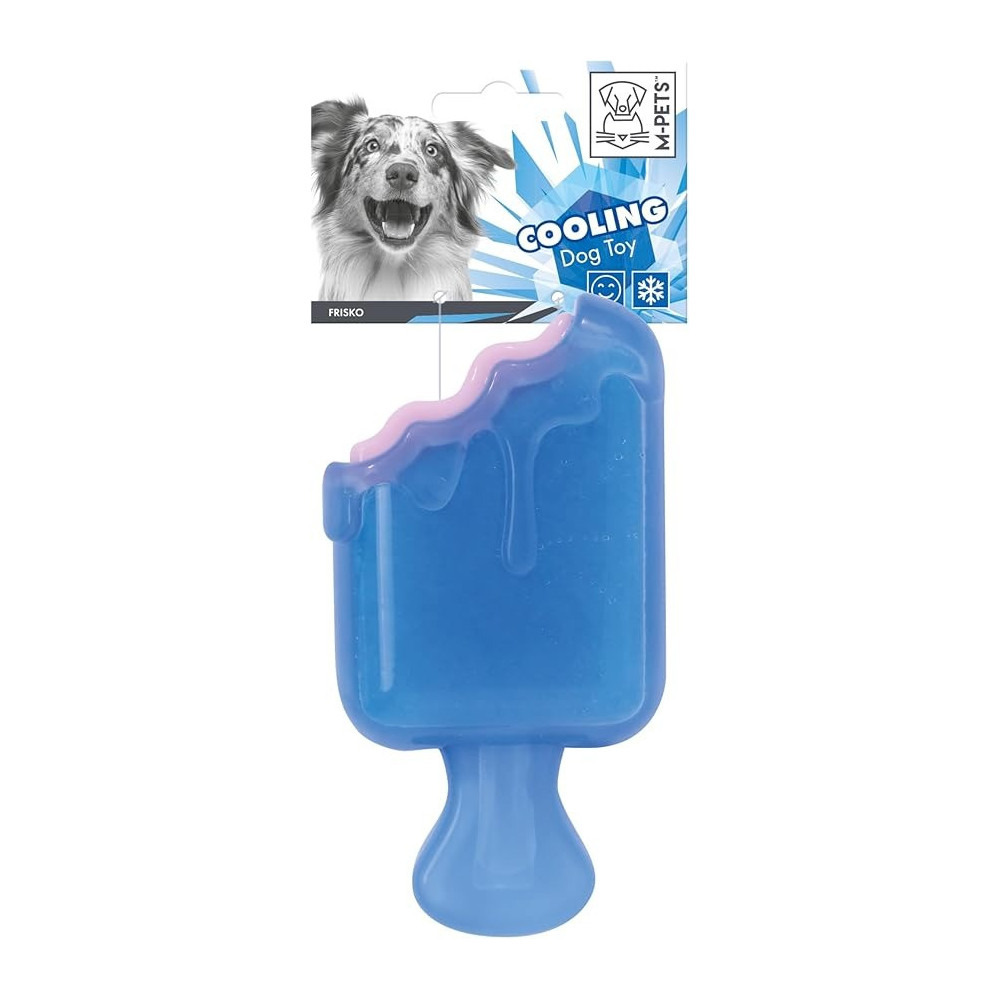 M-PETS Frisko Cooling Dog Toy, Durable/Long-Lasting, Blue