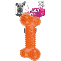 M-PETS Fun Bone Dog Toy, Durable/Long-Lasting, Orange
