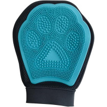M-PETS Grooming Mitt, Blue/Black
