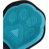 M-PETS Grooming Mitt, Blue/Black