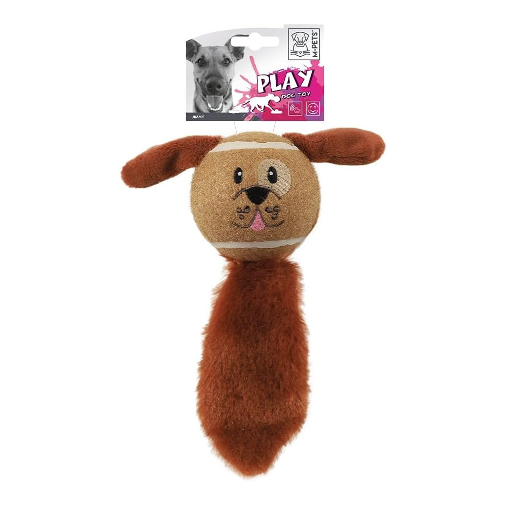 M-PETS Jimmy Dog Toy, Durable/Long-Lasting, Brown