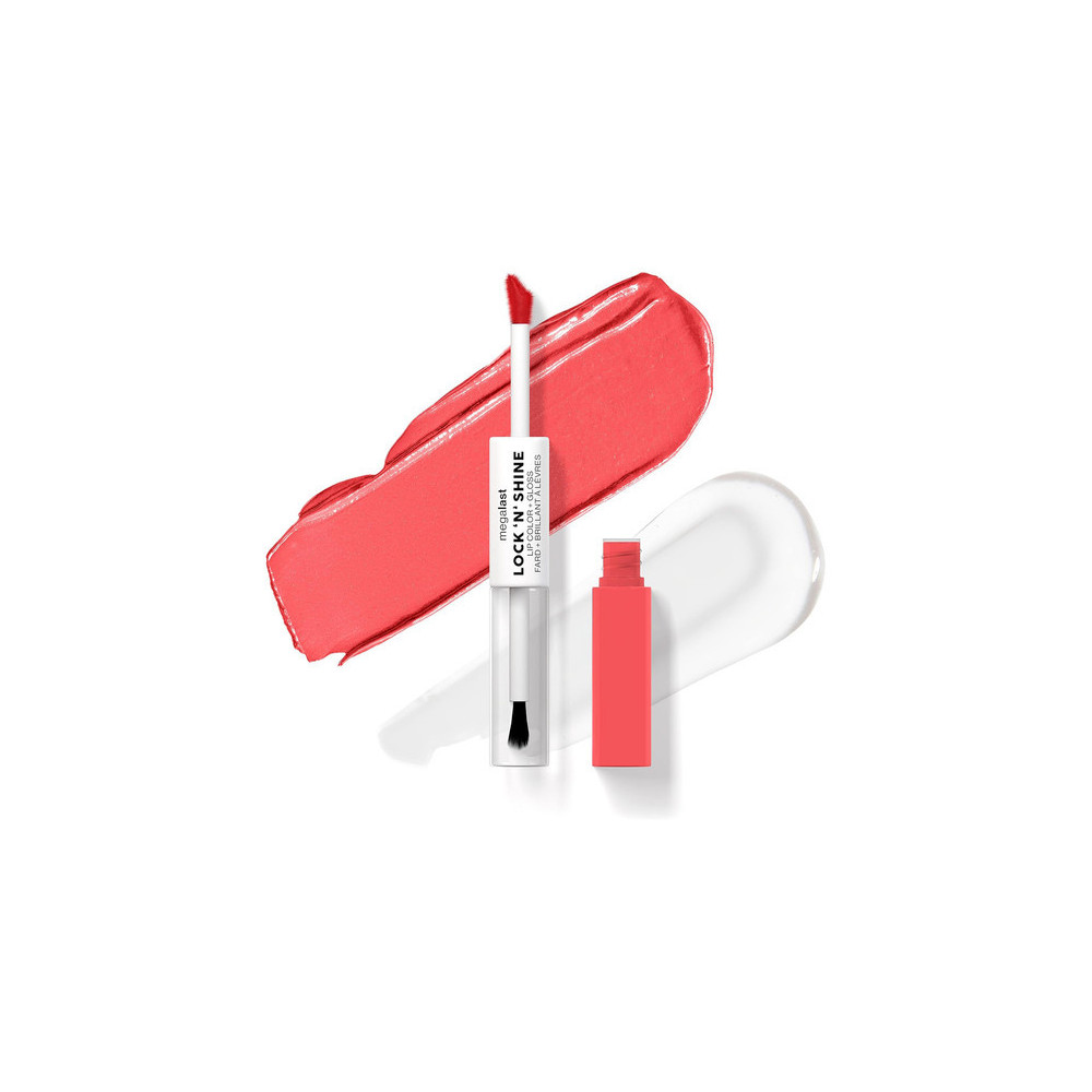 Wet n Wild Megalast Lock N Shine Lip Color And Lip Gloss, Shining Hibiscus