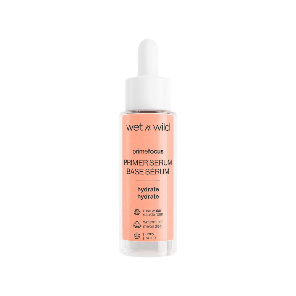 Wet n Wild Prime Focus Primer Serum Hydrate With Rose Water, Watermelon And Peony