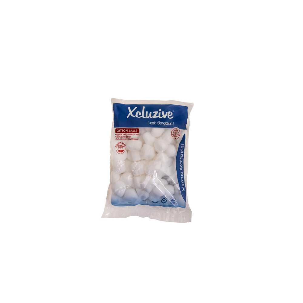 Xcluzive Extra Soft Cotton Balls Pack Of 100 Pcs