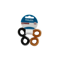 Xcluzive Small Coiled Pony tailers Pack Of 4