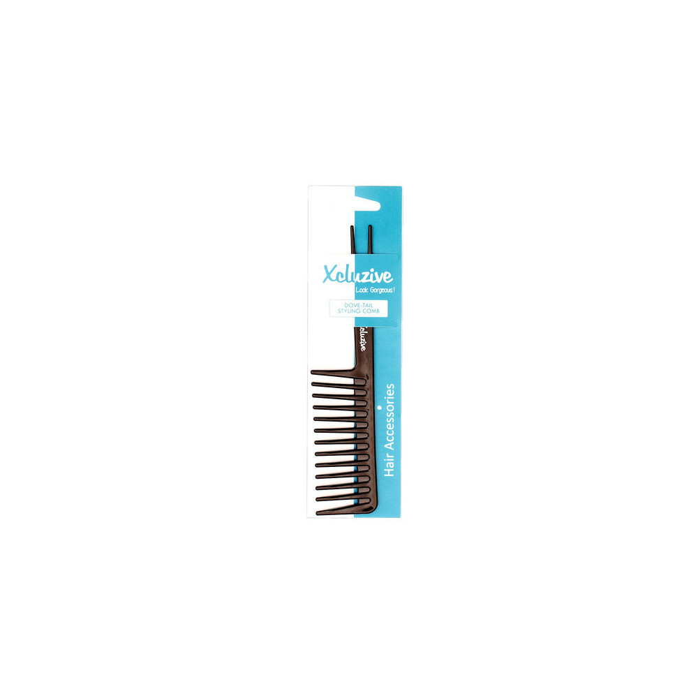 Xcluzive Dove Tail Styling Comb, Black
