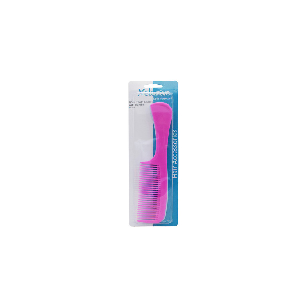 Xcluzive Wide Tooth Combs with Handle Pack Of 2 Pcs