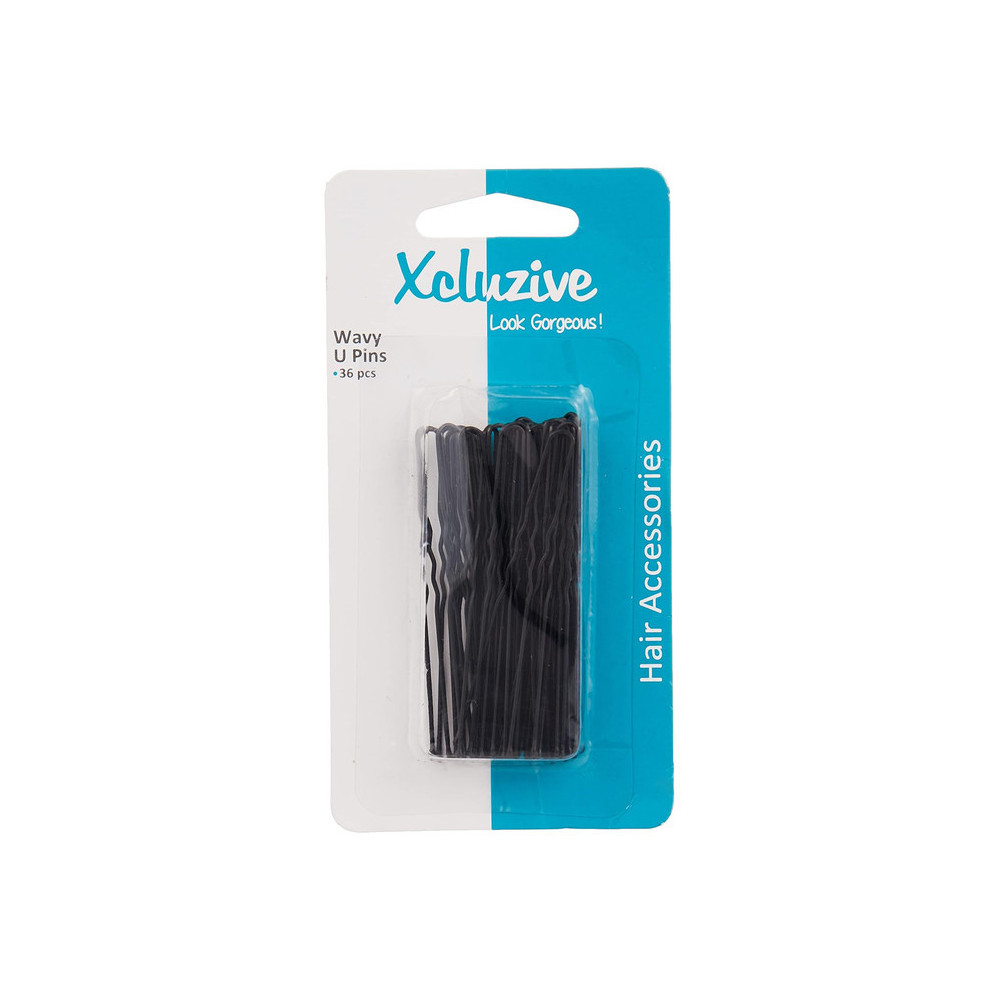 Xcluzive Wavy U Pins For Hairstyling, Pack Of 36 Pcs