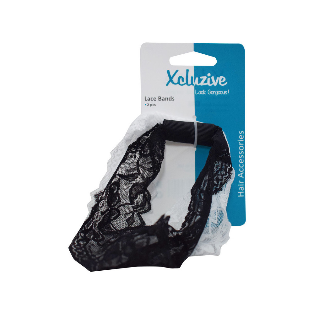 Xcluzive Lace Hair Bands, Pack of 2 Pcs
