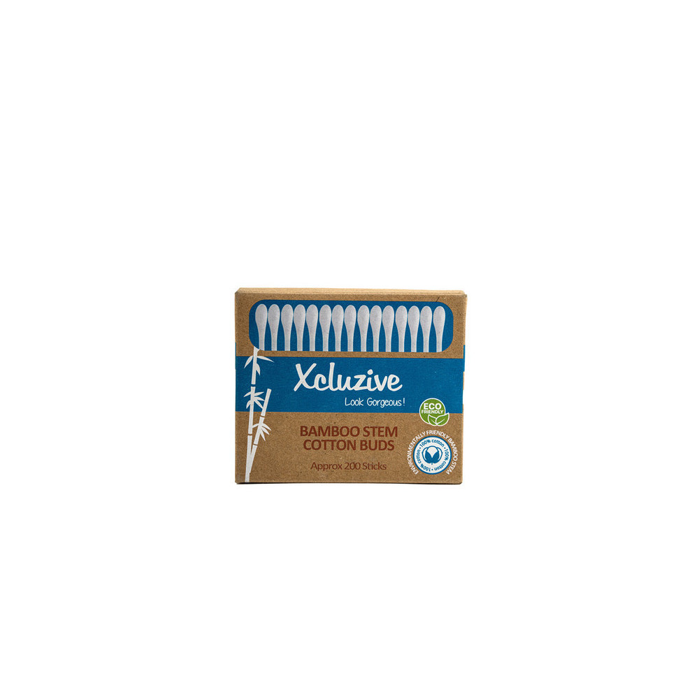 Xcluzive Bamboo Stem Cotton Buds, Pack Of 200 Pcs