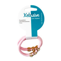 Xcluzive Pony tailers W/Rhine stones 2 pcs