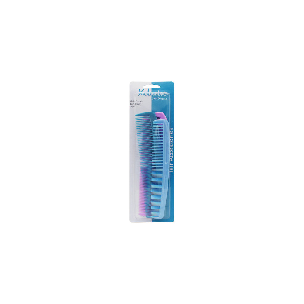 Xcluzive Hair Combs Trio Pack 3 Pcs