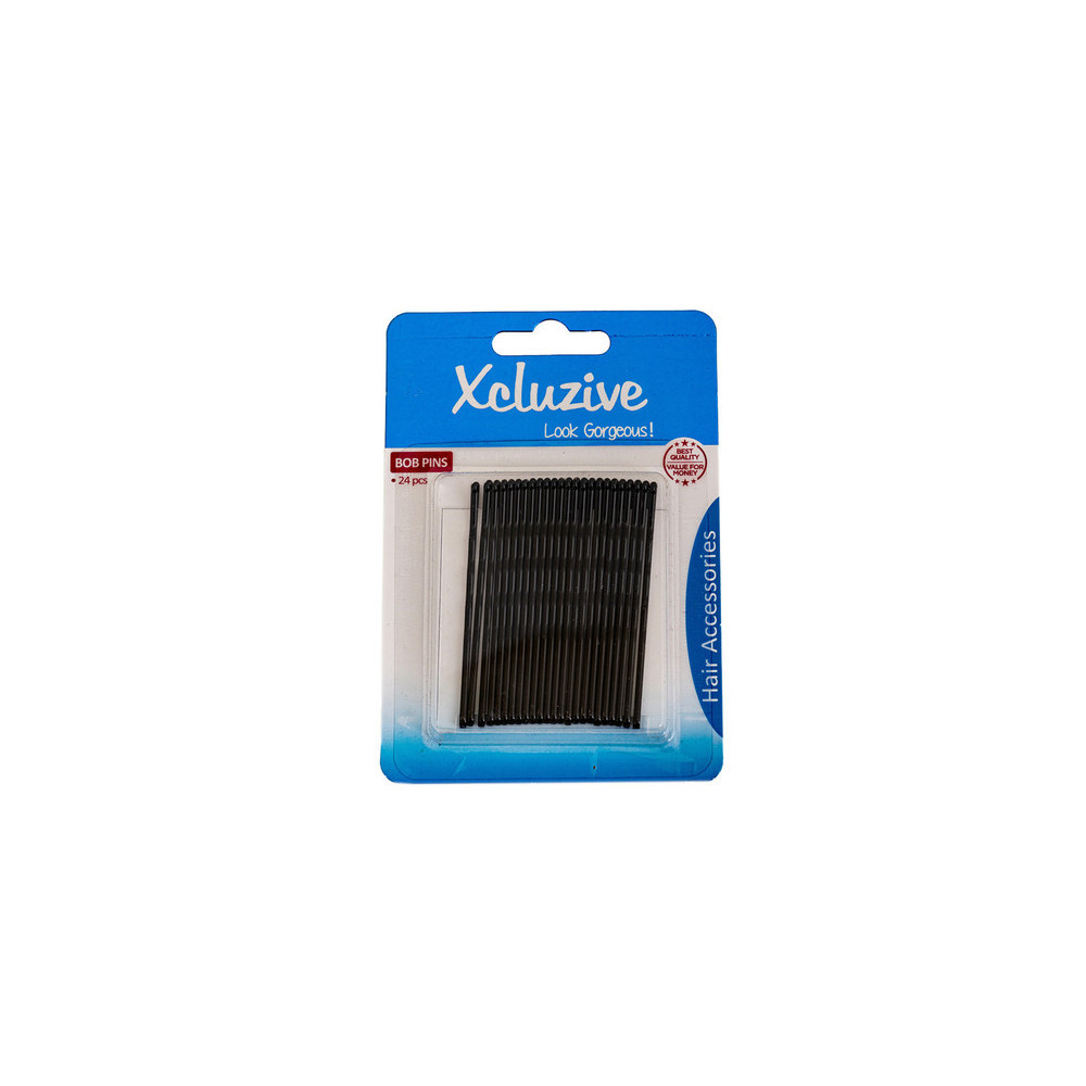 Xcluzive Bob Pins For Hair Black, Pack OF 24 Pcs