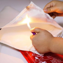 Aksipo Fire Blanket Fiberglass, Fire Emergency Blanket, Suppression Blanket, Flame Retardant Blanket, Emergency Survival Safety Cover for Kitchen Home House, Car, Office, Warehouse, 2 Pack (39.3 x 39.3 inch)