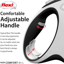 Flexi New Comfort Tape 5M Black, Large