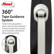 Flexi New Comfort Tape 5M Black, Small