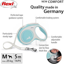 Flexi New Comfort Tape 5M Light Blue, Medium