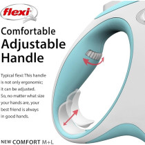 Flexi New Comfort Tape 5M Light Blue, Medium