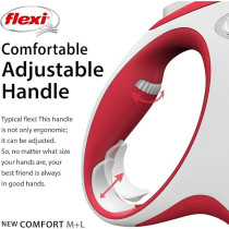 Flexi New Comfort Tape 5M Red, Large