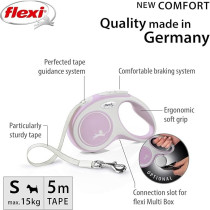 Flexi New Comfort Tape 5M Rose, Small