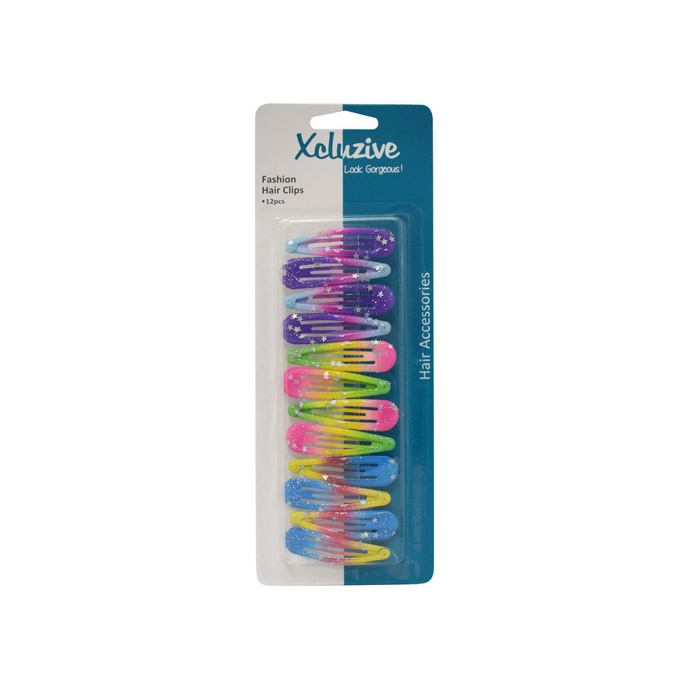 Xcluzive Fashion Hair Clips Pack Of 12pcs
