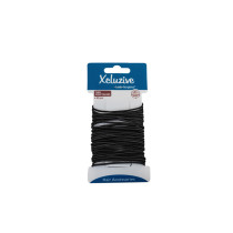 Xcluzive Thin Pony Tailers Pack Of 40 Pcs, Black