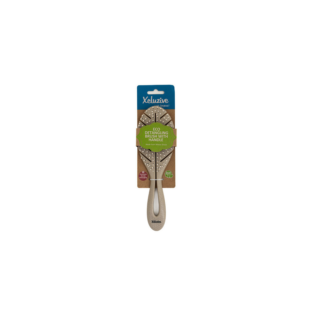 Xcluzive Eco Friendly Leaf Shape Detangling Brush with Handle