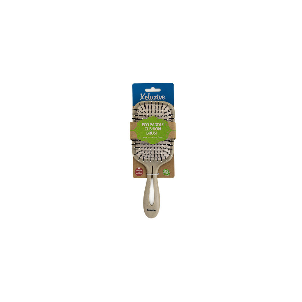 Xcluzive Eco Paddle Cushion Brush Made From Wheat Straw