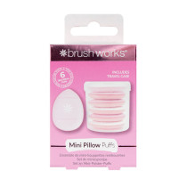 Brushworks Mini Makeup Pillow Puffs Pack Of 6 Pcs