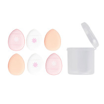 Brushworks Mini Makeup Pillow Puffs Pack Of 6 Pcs