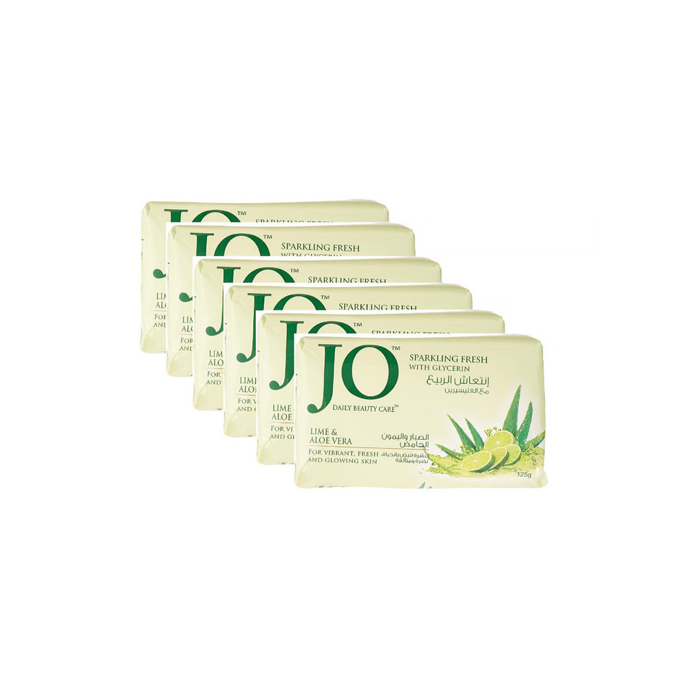Jo Lime And Sea Mineral Soap Value Pack 125g x 6 Pcs