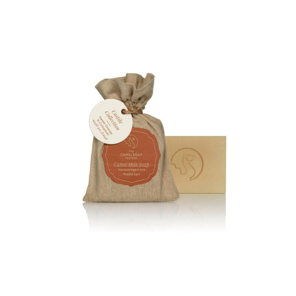 The Camel Soap Factory Camel Milk Soap Castile Collection, Sweet Orange And Cinnamon, 95g