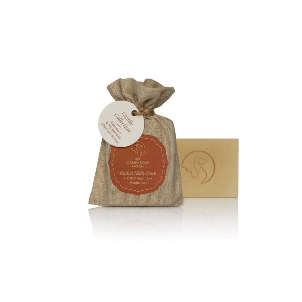 The Camel Soap Factory Camel Milk Soap Castile Collection, Rosemary And Peppermint, 95g