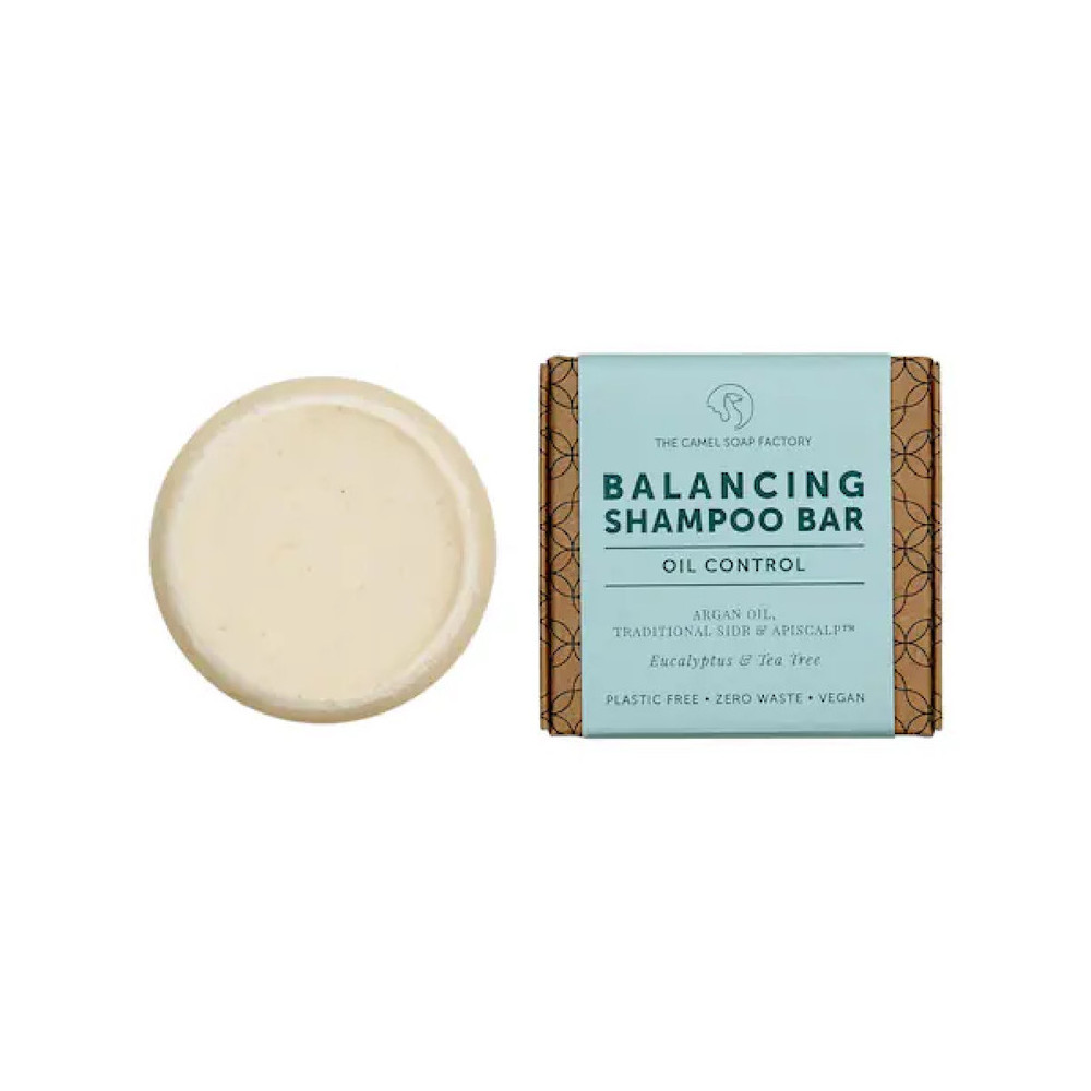 The Camel Soap Factory Balancing Shampoo Bar With Eucalyptus And Tea Tree, 70g