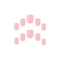 Elegant Touch Fake Nails With Glue Pack of 24 Nails, Sheer Tint Ballerina Pink