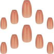 Elegant Touch Fake Nails With Glue Pack of 24 Nails, Sheer Tint Rose Wood Blush