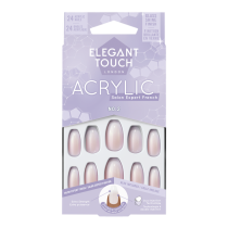 Elegant Touch Acrylic Salon Expert French Fake Nails, No 2 Coffin