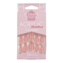 Elegant Touch Acrylic Colour Infusion 24 Fake Nails With Glue, Spiced Nutmeg