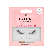 Eylure London 3/4 Length Eyelashes With Glue, No. 002 Light And Wispy