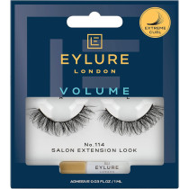Eylure London Volume Eyelashes With Glue, No. 114 Salon Extension Look
