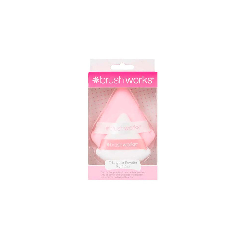Brushworks Triangular Powder Puff Pack Of 2