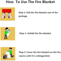 Asanma Fire Blanket, Fire Suppression Blanket, Flame Retardant Protection and Heat Insulation Fiberglass Fire Blanket for Emergency Survival for Kitchen, Fireplace, Grill, Car, Camping - 4 Pack (39.3 x 39.3 inch)