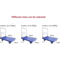 Trolley Folding Platform Truck Hand Truck Foldable Pushcart Dolly with 360 Degree Swivel Wheels for Easy Storage (400 Kg Capacity)