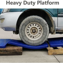 Trolley Folding Platform Truck Hand Truck Foldable Pushcart Dolly with 360 Degree Swivel Wheels for Easy Storage (400 Kg Capacity)