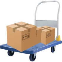 Trolley Folding Platform Truck Hand Truck Foldable Pushcart Dolly with 360 Degree Swivel Wheels for Easy Storage (200 Kg)