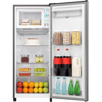 Hisense 233 Liter Refrigerator, Single Door Compact Silver With Water Dispenser, RR233N4WSU