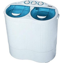 Nikai 2.5Kg Top Load Baby Washing Machine, Silent Twin Tub Washer With Powerful Pulsator And Rust-Proof Body, NWM250SP (White)