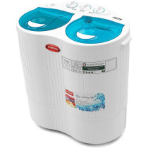Nikai 2.5Kg Top Load Baby Washing Machine, Silent Twin Tub Washer With Powerful Pulsator And Rust-Proof Body, NWM250SP (White)