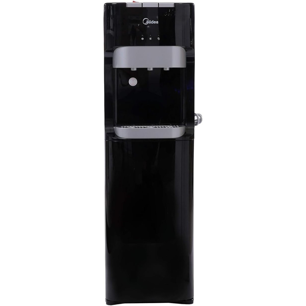 Midea Water Dispenser, Bottom Loading, Hot Cold And Ambient Temperature, Ice Cold Technology, Empty Bottle Indicator, Floor Standing, Child Safety Lock, Black, YL1633S